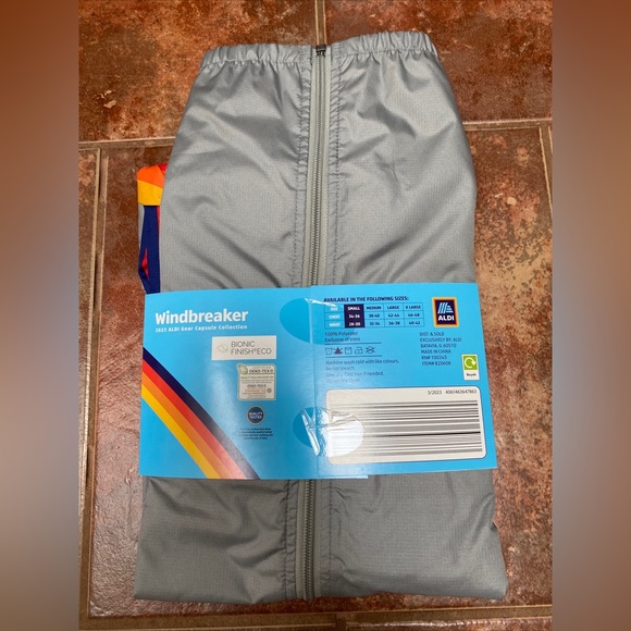 aldi Jackets & Coats Silver Aldi Windbreaker Zip Up 223 Drop Unisex Small Poshmark